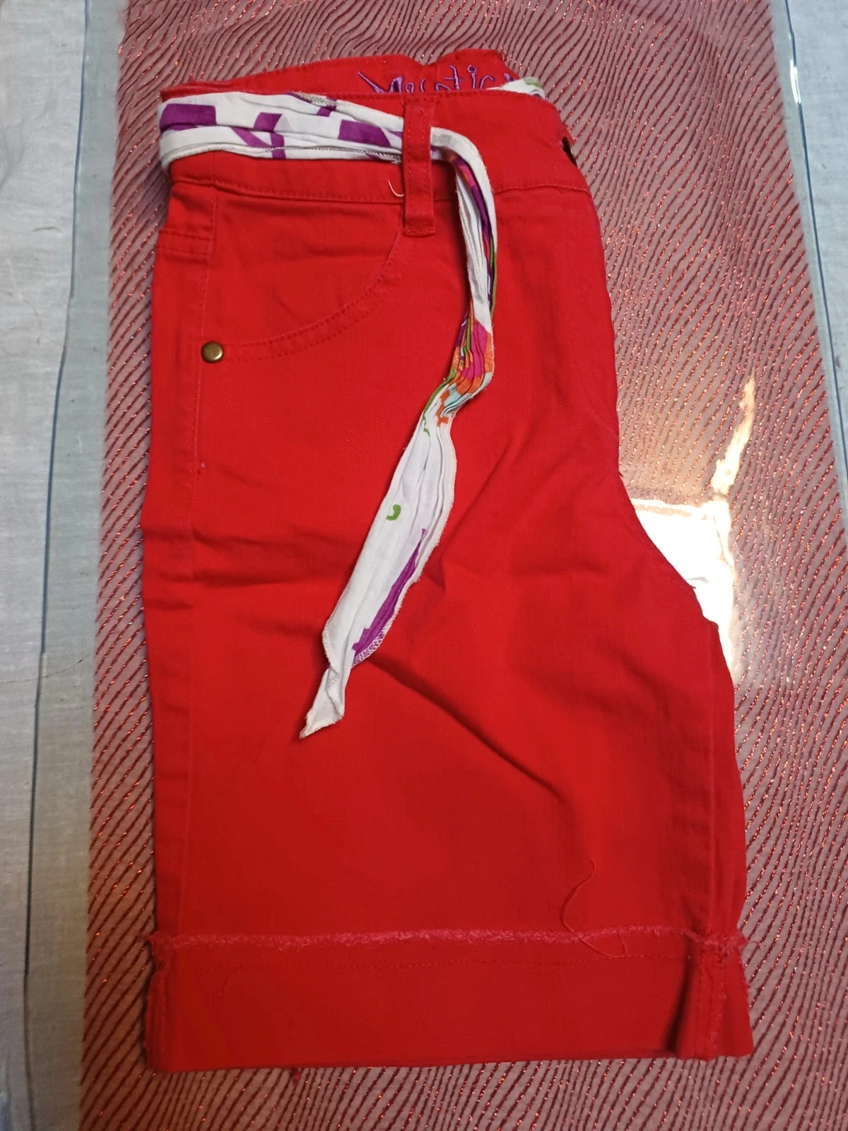 Short rouge mystic girl 8ans